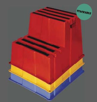 Multi Purpose Stackable Step Stool Living Room Home Use Non - Toxic Plastic