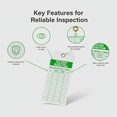 Durable PVC Material Warning Tag with Standard Size 146×76mm for Industrial Field Safety Signs