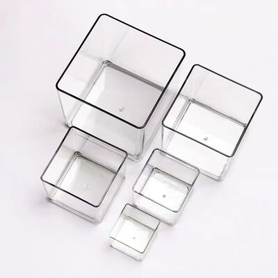 Customize Transparent Acrylic Storage Box Can Be Used to Display Plant