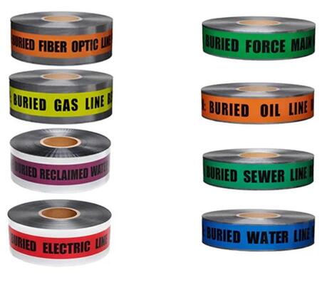 Custom Printed Logo 3" X 1000' Safety Tape Roll Detectable Underground PE Warning Tape