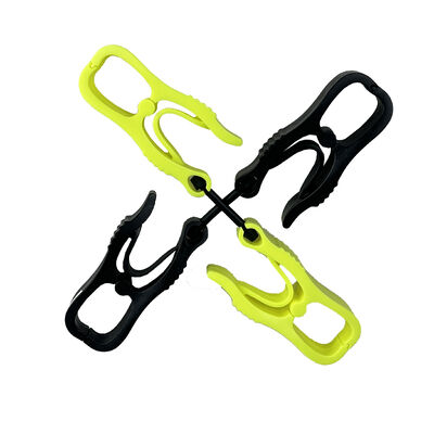 Custom Plastic Glove Clip Safety Interlock Multi-Color Plastic Glove Clip