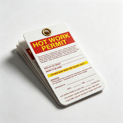 Tear Resistant Safety Lockout Tag with Customizable Size 146×76mm for Harsh Environments
