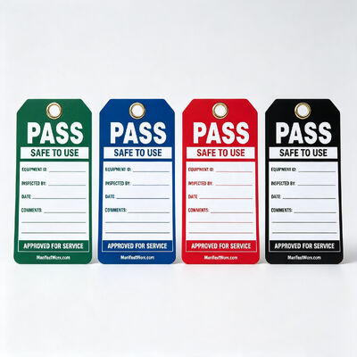 Customizable Water-Proof Tear Resistant PVC Safety Warning Tag Plastic Safety Tag Lockout Danger Sign
