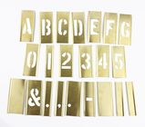 Adjustable Brass Interlocking Stencils Letter And Number Sets For Printing
