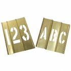 4inch Brass Interlocking Stencils Combination Set For Building School