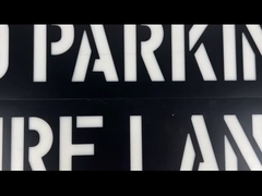 공공 장소 검정색을 위한 교통 PVC 플라스틱 편지 스텐실