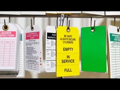 사용자 정의 로고 플라스틱 안전 태그 내구성 및 오래 지속