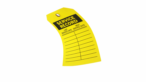 Industrial PVC Plastic Safety Tag Customized Waterproof