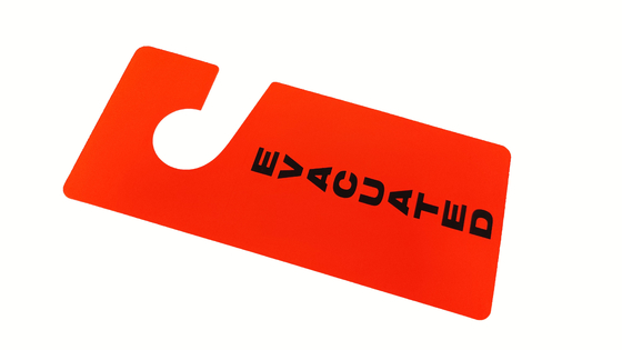 Plastic Safety Tag with Custom Design for Equipment Identification