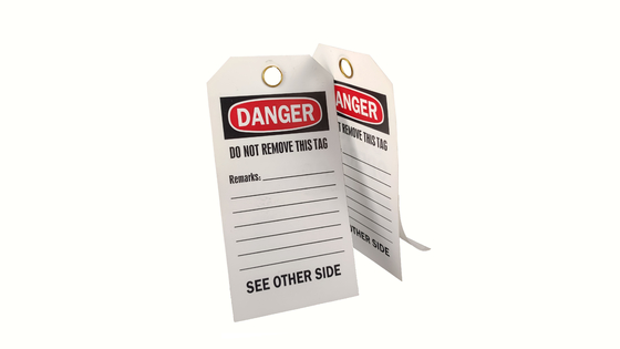 Enhanced Safety Measures Plastic Safety Tag with Long Lasting Durability