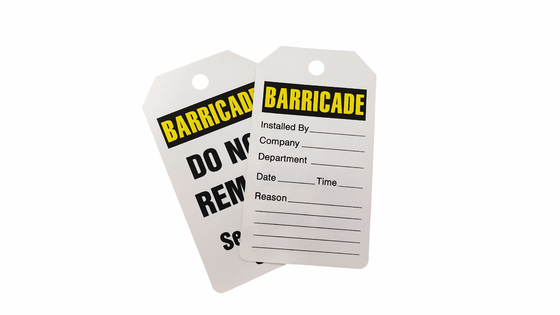 Custom Design Plastic Safety Tag for Your Customized Design