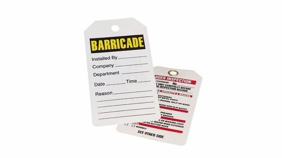 Custom Design PVC Plastic Safety Tag For Durable Performance