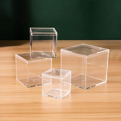Customize Acrylic Display Plexiglass Mini Storage Box With Lid Acrylic Box