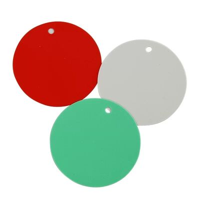 맞춤 인쇄 로고 색상 PVC 원형 방수 태그 플라스틱 둥근 태그