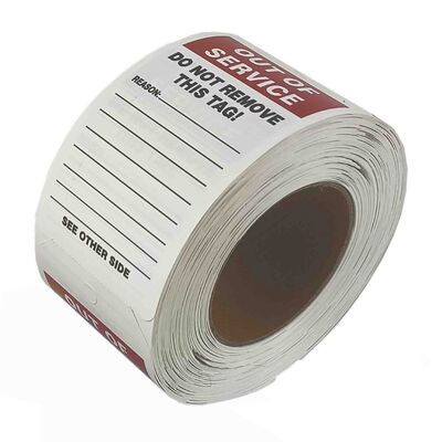 맞춤형 비닐 안전 태그 방수 눈물 저항 UV 저항 안전 제품에 대한 빠른 반응