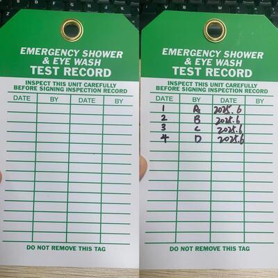 맞춤형 로고 방수 고휘도 플라스틱 안전 태그 (락아웃 태그아웃 안전 식별용)