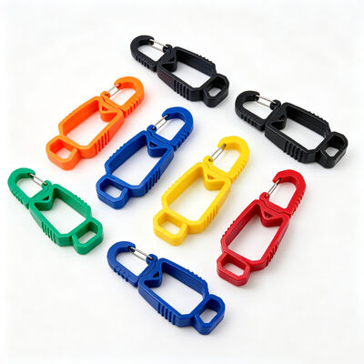 Custom Plastic Glove Clip Safety Interlock Multi-Color Plastic Glove Clip