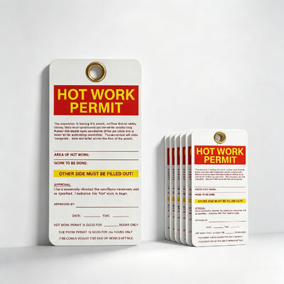 Tear Resistant Safety Lockout Tag with Customizable Size 146×76mm for Harsh Environments