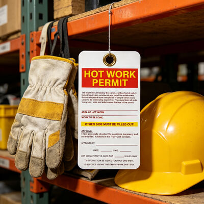 Tear Resistant Safety Lockout Tag with Customizable Size 146×76mm for Harsh Environments