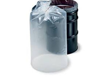 Custom 200 Liter Transparent Drum Liner Bags 4mil Round Bottom Liner