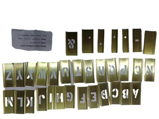 Adjustable Interlocking Letter Stencils Brass Stencil Set For Paint